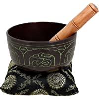 Regalos religiosos de tazón de fuente tibetano del canto del artículo Metal arte India para la meditación de 15.24 cm